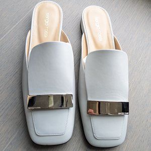 Sergio Rossi SR1 Leather Mules